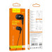 Проводные наушники вакуумные 3.5mm HOCO M97 Enjoy с микрофоном 1.2m Черные