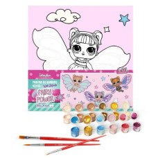 Картина по номерам с красками металлик "L.O.L. Surprise! O.M.G. Fairies Skystarling" 40х40 см