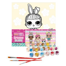 Картина по номерам с красками металлик "L.O.L. Surprise! Spring Bling Carats" 40х40 см