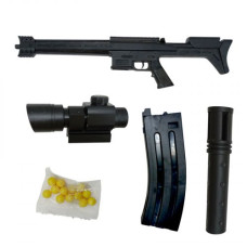 Автомат шарики, бат., лазер, в короб. 64*17*3,5 см