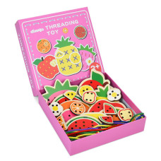 Детская деревянная игрушка-шнуровка Детская деревянная игрушка-шнуровка