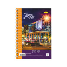 Блокнот для записей Б-Л4-40-3, 40 листов, клетка, пружина сбоку