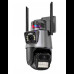 Уличная охранная WIFI камера видеонаблюдения Dual Lens Поворотная камера с сиреной P11