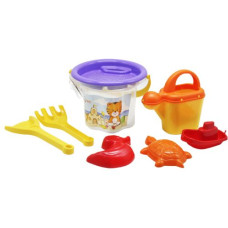 Набор для песка "Цветочек" с лейкой, прозрачный