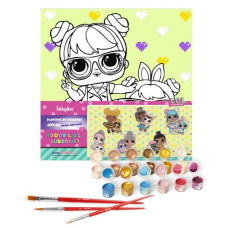 Картина по номерам с красками металлик "L.O.L. Surprise! TroopSurprise BonBon With HopHop" 40х40 см