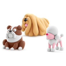 Набор пластилина ЛИПАКА – СОБАКИ-ДРУЗЬЯ: КОМОНДОР МУДИ, БУЛЬДОГ ГИПНО, ПУДЕЛЬ ПОППИ Набор пластилина ЛИПАКА – СОБАКИ-ДРУЗЬЯ: КОМОНДОР МУДИ, БУЛЬДОГ ГИПНО, ПУДЕЛЬ ПОППИ