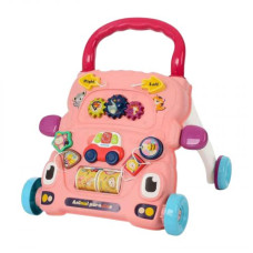 Ходунки-каталка с игровым центром (РОЗОВЫЙ), ОЗВУЧКА УКРАИНСКИМ ЯЗЫКОМ, сортер, шестерни, свет, песни, сказки, на батарейках, в коробке Ходунки-каталка с игровым центром (РОЗОВЫЙ), ОЗВУЧКА УКРАИНСКИМ ЯЗЫКОМ, сортер, шестерни, свет, песни, сказки, на батарейках, в коробке