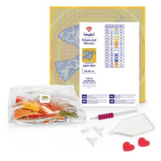 Алмазная мозаика - "Витраж. Павлин" ©art_selena_ua, 30х30см