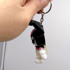 Брелок (3d печать) "Аниме. Санрио. Куроми \ KUROMI", 7.5 см Брелок (3d печать) "Аниме. Санрио. Куроми \ KUROMI", 7.5 см