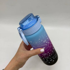 Бутылка для воды 800 мл, трубочка, в пакете (фиолетовый) Бутылка для воды 800 мл, трубочка, в пакете (фиолетовый)