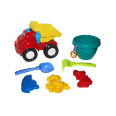 Машина "Смайл самосвал" №3 (красная) с песочным набором