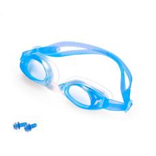 Очки для плавания детские/подростковые Swim Goggles NE-PL-600-BL, голубые