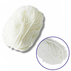 Пряжа фасованная петлевая NB101, 80% хлопка, 20% молочная клетчатка, молочно-белый