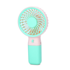 Вентилятор ручной портативный MK 5609(Turquoise) с подставкой, 15,5 см, USB