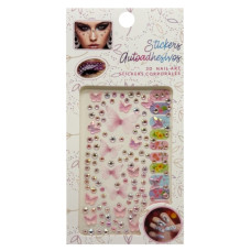 Наклейки декоративные XY-030(Pink) для авто, ноутбуков, телефонов
