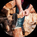Колун 2200 г, деревянная рукоятка INTERTOOL HT-0272 Колун 2200 г, деревянная рукоятка INTERTOOL HT-0272