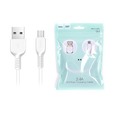 Кабель HOCO X13 Micro Easy Charger, білий