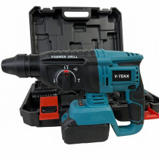 V-TEKK Дрель-перфоратор аккумуляторный 2 в 1 | Ударный беспроводной инструмент 18 В с литий-ионным аккумулятором V-TEKK Дрель-перфоратор аккумуляторный 2 в 1 | Ударный беспроводной инструмент 18 В с литий-ионным аккумулятором