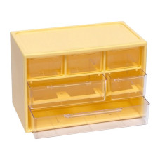 Органайзер настольный WXS-4 на 6 отделений (Желтый) Органайзер настольный WXS-4 на 6 отделений (Желтый)