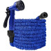 Шланг для полива 45 м AN-620 Magic Hose с распылителем Magic Hose, Синий / Садовый шланг поливочный / Растягивающийся шланг