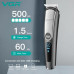 Набор для стрижки VGR 6 в 1 V-105, 5 насадок, LED дисплей, влагозащита
