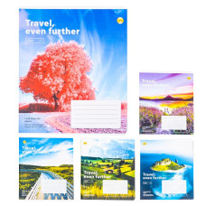 Зошит 18 арк.клітинка Тверда Краєвиди, 20 шт в упак, TE21210