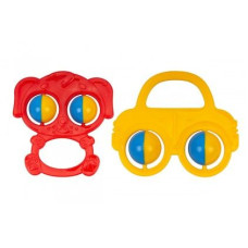 Погремушка пластиковая, цветная, микс