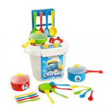 Набор столовой посуды с плиткой 25 эл., СМУРФИ