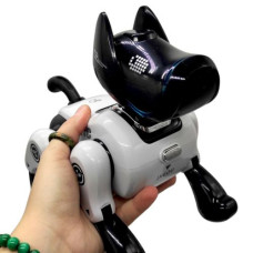 Песик на радиоуправлении (акум. 3,7 V, пульт 2,4 Ghz, музыка, подсветка, звуки, USB-кабель, сенсорный датчик, истории на английском языке, танцует, вы