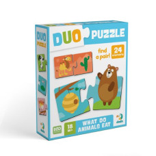 Пазл ДУО «Кто что ест»