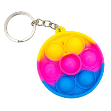 Детский антистресс-брелок Pop It мини Мяч AA3641-8 силикон, 5,5х5,5х1 см Детский антистресс-брелок Pop It мини Мяч AA3641-8 силикон, 5,5х5,5х1 см
