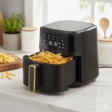 Фритюрница электрическая Crownberg CB-5550 аэрогриль электрический для жарки без масла 2000Вт мультипечь