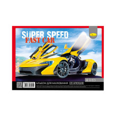 Альбом для рисования АП-0308, 20 листов, 100 г/м2 (Super speed Fast Car )