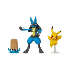 Набор игровых фигурок Pokemon - Оманайт, Пикачу, Лукарио аниме