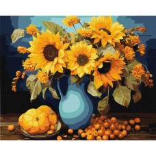 Картина по номерам "Подсолнуховая гармония" 40х50 см Картина по номерам "Подсолнуховая гармония" 40х50 см
