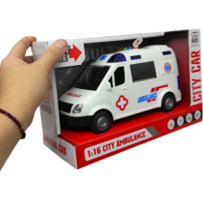 Машина "Швидка допомога" світло,звук, бризкає водою (короб, 26*11,5*16,5см) Машина "Швидка допомога" світло,звук, бризкає водою (короб, 26*11,5*16,5см)