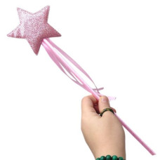 Набор новогодний (обруч с волшебной палочкой) "Звездочка" розовый