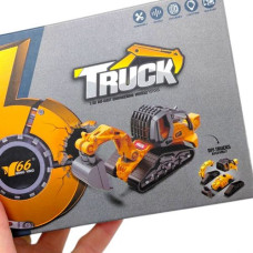 Металлический трактор с набором ковшей (7х12х17см)