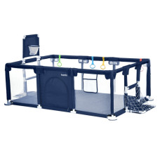 Детская кровать-манеж MR 1338-BL, с баскетбольным кольцом Детская кровать-манеж MR 1338-BL, с баскетбольным кольцом