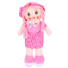 Детская игровая кукла FG240408152A-1(Pink) 38 см, мягконабивная, петелька