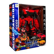 Детская игрушка Трансформер HY-3344(Red) робот 18 см+машина