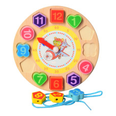 Рамка вкладыш Часики Limo Toy MD 1270 со шнуровкой, 18 см (Тигр)