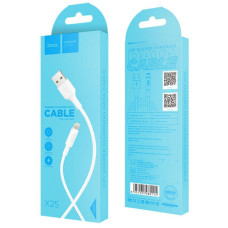 Кабель HOCO X25 iPhone5 Soarer 1м, білий, 90036