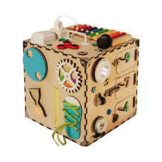 Развивающая игрушка Бизикуб Temple Group TG200126 30х30х30 см Натуральный Развивающая игрушка Бизикуб Temple Group TG200126 30х30х30 см Натуральный