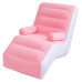 Надувной диван-кресло с подлокотником Inflatable Sofa 80x140x85 см со встроенным насосом Розовый
