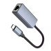 Сетевой адаптер HOCO UA37 Type-C Ethernet Adapter (1000 Mbps)