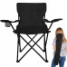 Стул раскладной со спинкой Camping quad chair HX 001 с подстаканником Черный