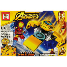 Конструктор Avengers Железный человек MG632 (Железный человек)