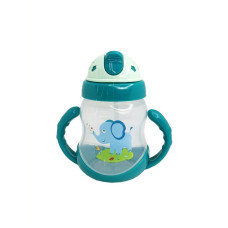 Бутылочка пластиковая с ручкамиз MGZ-0322(Green) 250 мл