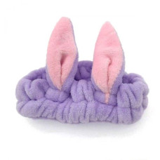 Плюшевая повязка "Зайка" (сиреневый)